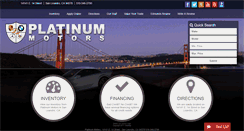 Desktop Screenshot of platinummotorsonline.com